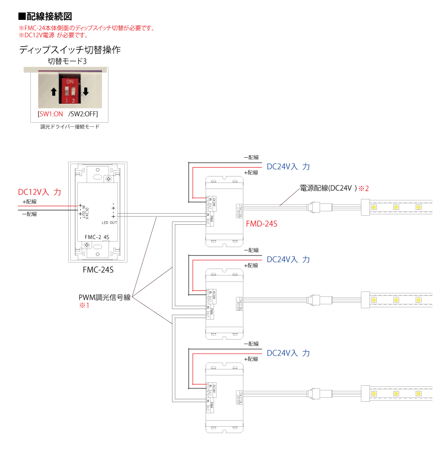 FMD 調光ドライバー 接続図